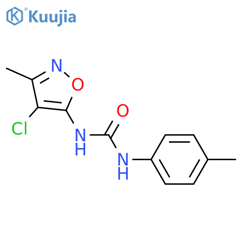 N-(4-CHLORO-3-METHYL-5-ISOXAZOLYL)-N'-(4-METHYLPHENYL)UREA structure