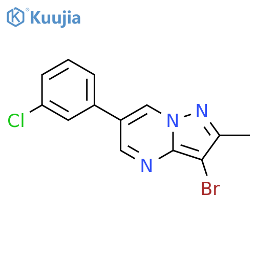 3-Bromo-6-(3-chlorophenyl)-2-methylpyrazolo[1,5-a]pyrimidine structure