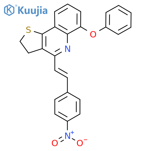 4-[(E)-2-(4-Nitrophenyl)ethenyl]-6-phenoxy-2H,3H-thieno[3,2-c]quinoline structure
