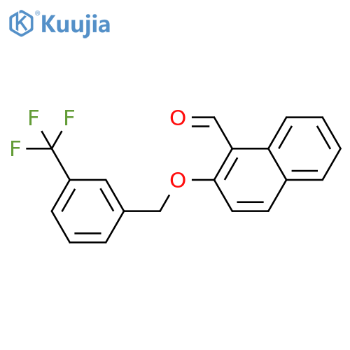2-{3-(Trifluoromethyl)benzyloxy}-1-naphthaldehyde structure