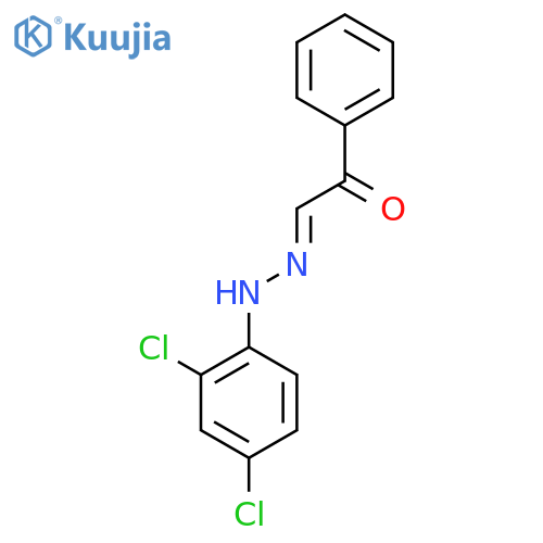 (2E)-2-[2-(2,4-Dichlorophenyl)hydrazin-1-ylidene]-1-phenylethan-1-one structure