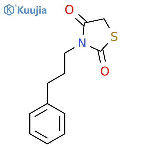 3-(3-Phenylpropyl)-1,3-thiazolidine-2,4-dione structure