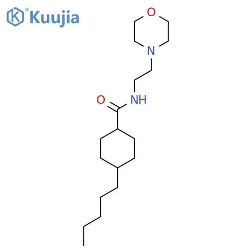 N-[2-(Morpholin-4-yl)ethyl]-4-pentylcyclohexane-1-carboxamide structure