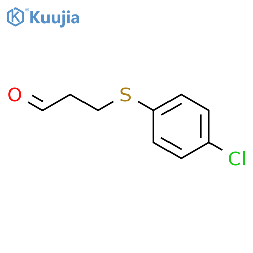 Propanal, 3-[(4-chlorophenyl)thio]- structure