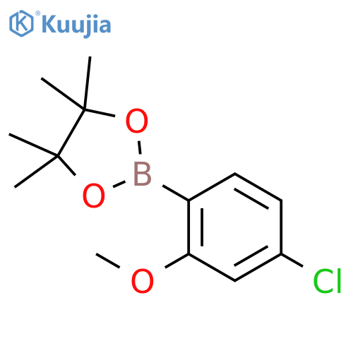 2-(4-chloro-2-methoxyphenyl)-4,4,5,5-tetramethyl-1,3,2-Dioxaborolane structure