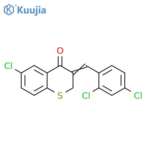 6-Chloro-3-(Z)-(2,4-dichlorophenyl)methylidene-2H-thiochromen-4-one structure