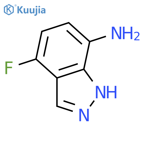 4-fluoro-1H-indazol-7-amine structure