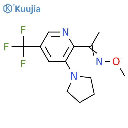 1-[3-(1-PYRROLIDINYL)-5-(TRIFLUOROMETHYL)-2-PYRIDINYL]-1-ETHANONE O-METHYLOXIME structure