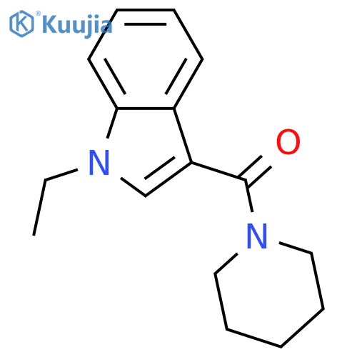 (1-ETHYL-1H-INDOL-3-YL)(PIPERIDINO)METHANONE structure