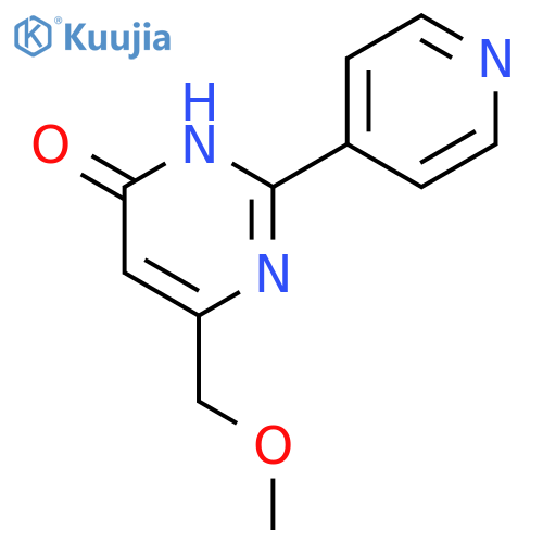 4(3H)-Pyrimidinone,6-(methoxymethyl)-2-(4-pyridinyl)- structure