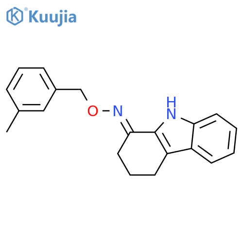 2,3,4,9-TETRAHYDRO-1H-CARBAZOL-1-ONE O-(3-METHYLBENZYL)OXIME structure
