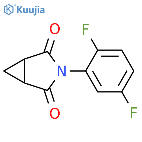 3-Azabicyclo[3.1.0]hexane-2,4-dione, 3-(2,5-difluorophenyl)- structure