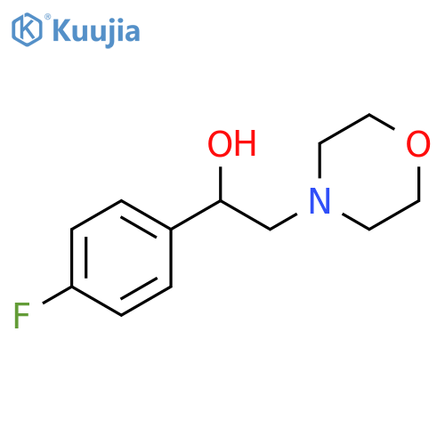 1-(4-fluorophenyl)-2-(morpholin-4-yl)ethan-1-ol structure