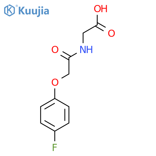 2-[[2-(4-fluorophenoxy)acetyl]amino]acetic Acid structure