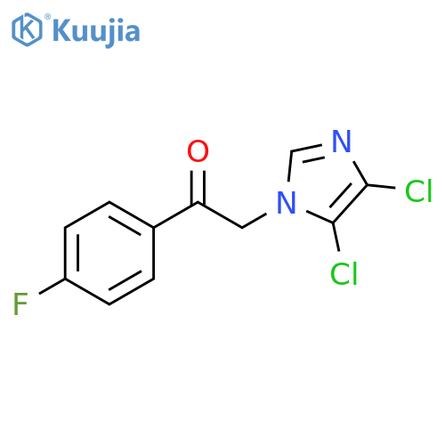 2-(4,5-dichloro-1H-imidazol-1-yl)-1-(4-fluorophenyl)ethan-1-one structure