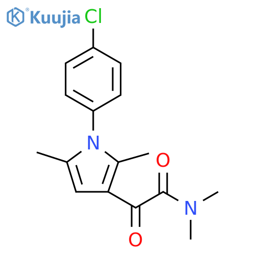 1H-Pyrrole-3-acetamide, 1-(4-chlorophenyl)-N,N,2,5-tetramethyl-α-oxo- structure