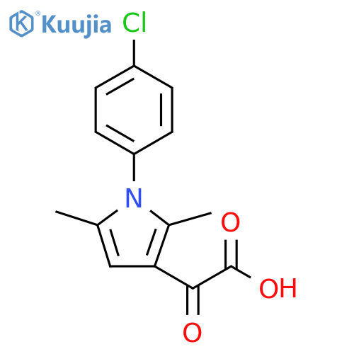 1H-Pyrrole-3-acetic acid, 1-(4-chlorophenyl)-2,5-dimethyl-α-oxo- structure