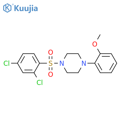 1-[(2,4-dichlorophenyl)sulfonyl]-4-(2-methoxyphenyl)piperazine structure