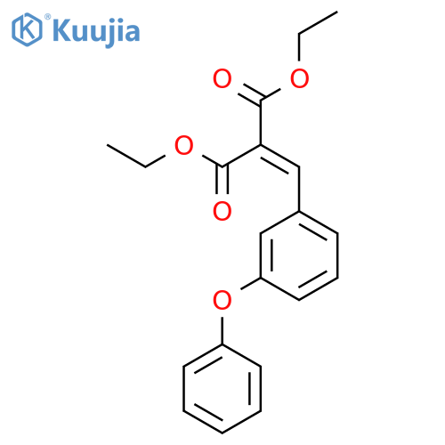PROPANEDIOIC ACID, [(3-PHENOXYPHENYL)METHYLENE]-, DIETHYL ESTER structure