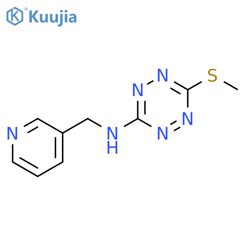 6-(Methylsulfanyl)-N-[(pyridin-3-yl)methyl]-1,2,4,5-tetrazin-3-amine structure