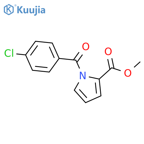 1H-Pyrrole-2-carboxylic acid, 1-(4-chlorobenzoyl)-, methyl ester structure