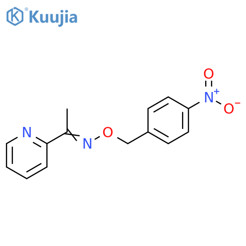 (E)-[(4-nitrophenyl)methoxy][1-(pyridin-2-yl)ethylidene]amine structure