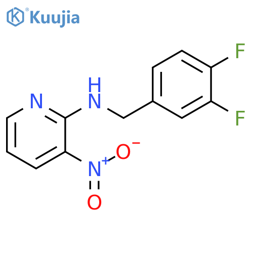 N-(3,4-Difluorobenzyl)-3-nitro-2-pyridinamine structure