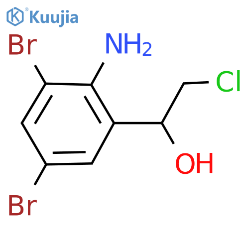 1-(2-Amino-3,5-dibromophenyl)-2-chloro-1-ethanol structure