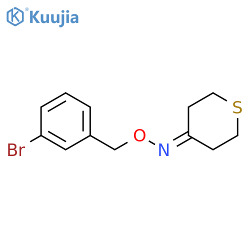 N-[(3-bromophenyl)methoxy]thian-4-imine structure