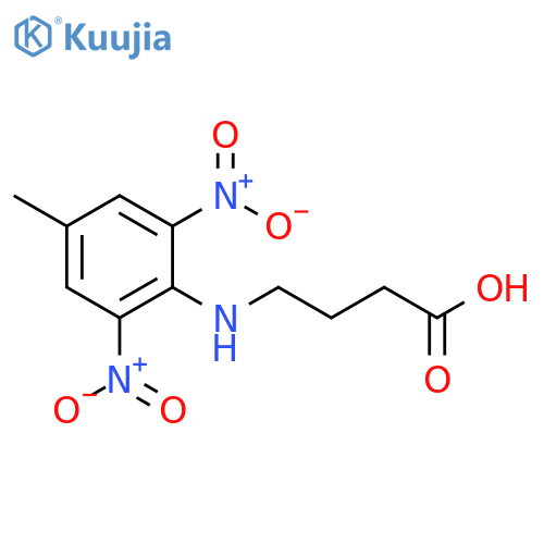 4-[(4-methyl-2,6-dinitrophenyl)amino]butanoic acid structure