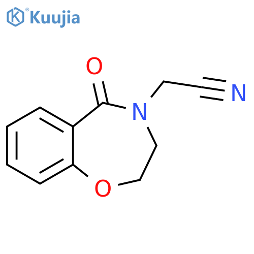 2-(5-oxo-2,3,4,5-tetrahydro-1,4-benzoxazepin-4-yl)acetonitrile structure
