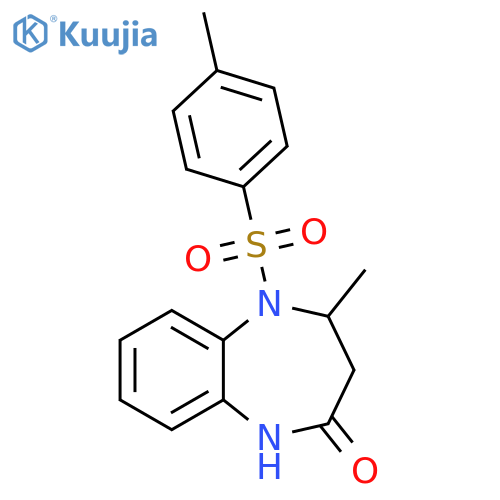 4-methyl-5-(4-methylbenzenesulfonyl)-2,3,4,5-tetrahydro-1H-1,5-benzodiazepin-2-one structure
