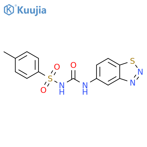 5-({(4-Methylphenyl)sulfonylamino}carbonyl)amino-1,2,3-benzothiadiazole structure