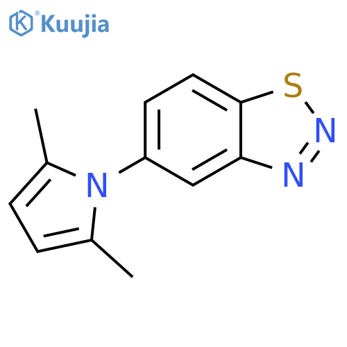 1,2,3-Benzothiadiazole, 5-(2,5-dimethyl-1H-pyrrol-1-yl)- structure