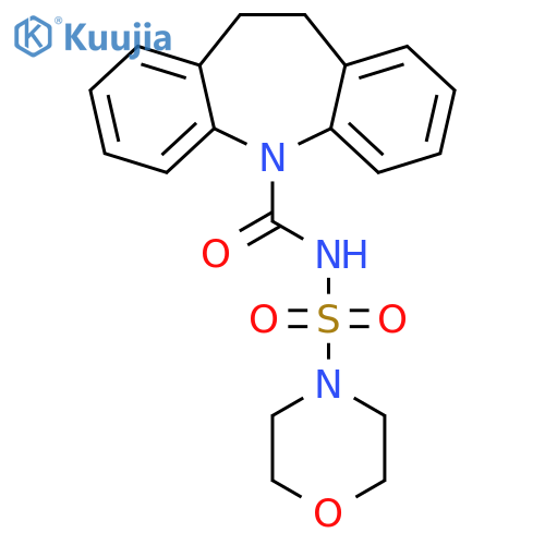 N-(10,11-Dihydro-5H-dibenzob,fazepin-5-ylcarbonyl)-4-morpholinesulfonamide structure