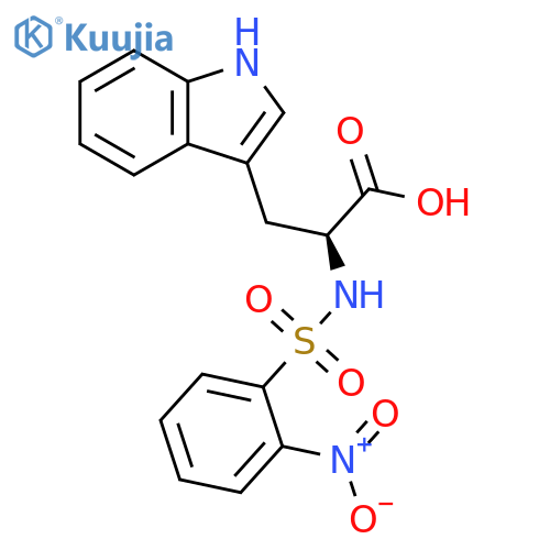 L-Tryptophan, N-[(2-nitrophenyl)sulfonyl]- structure