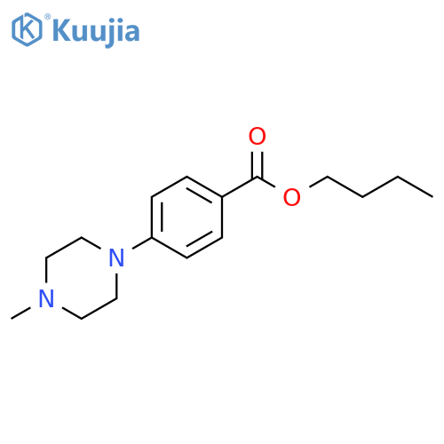 butyl 4-(4-methylpiperazin-1-yl)benzoate structure