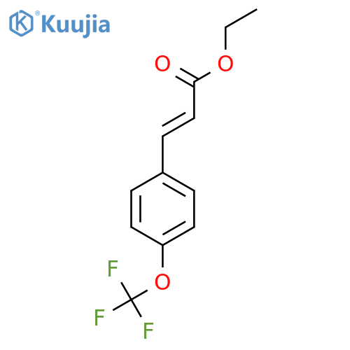 Ethyl (E)-3-[4-(trifluoromethoxy)phenyl]prop-2-enoate structure