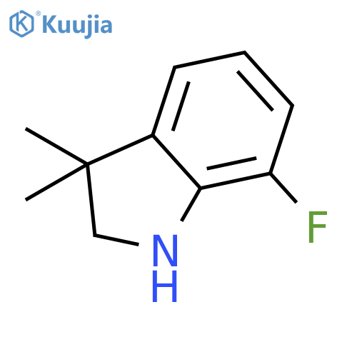 7-fluoro-3,3-dimethylindoline structure