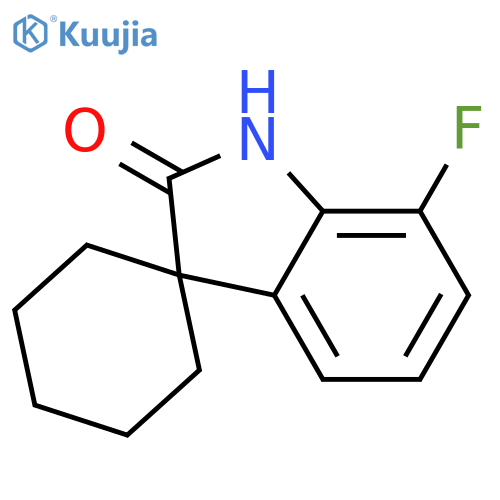 Spiro[cyclohexane-1,3'-[3H]indol]-2'(1'H)-one, 7'-fluoro- structure