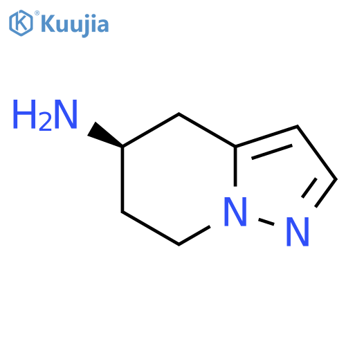 Pyrazolo[1,5-a]pyridin-5-amine, 4,5,6,7-tetrahydro-, (5R)- structure