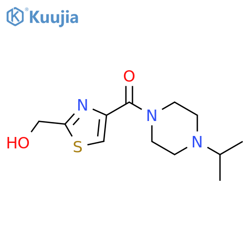 Piperazine, 1-[[2-(hydroxymethyl)-4-thiazolyl]carbonyl]-4-(1-methylethyl)- structure