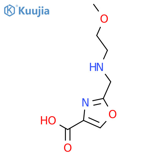 4-OXAZOLECARBOXYLIC ACID, 2-[[(2-METHOXYETHYL)AMINO]METHYL]- structure
