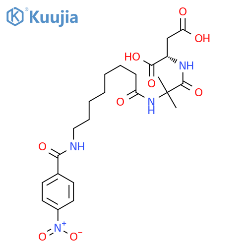 L-Aspartic acid, 2-methyl-N-[8-[(4-nitrobenzoyl)amino]-1-oxooctyl]alanyl- structure