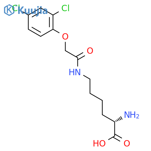L-LYSINE, N6-[(2,4-DICHLOROPHENOXY)ACETYL]- structure