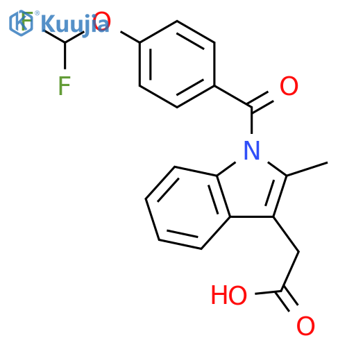 1H-Indole-3-acetic acid, 1-[4-(difluoromethoxy)benzoyl]-2-methyl- structure