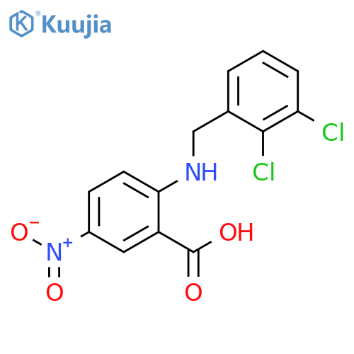 BENZOIC ACID, 2-[[(2,3-DICHLOROPHENYL)METHYL]AMINO]-5-NITRO- structure