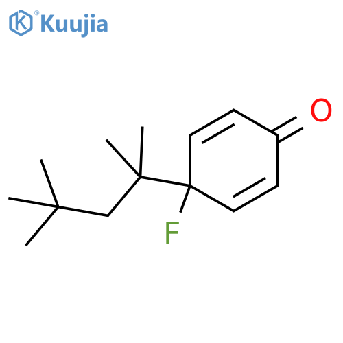 2,5-Cyclohexadien-1-one, 4-fluoro-4-(1,1,3,3-tetramethylbutyl)- structure