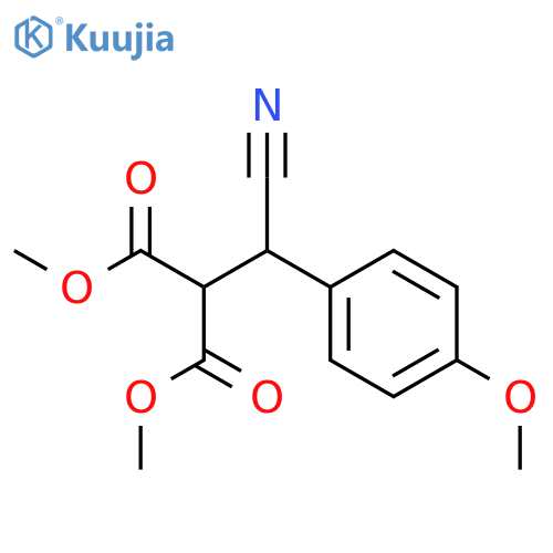 PROPANEDIOIC ACID, [CYANO(4-METHOXYPHENYL)METHYL]-, DIMETHYL ESTER structure