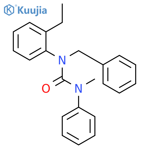 Urea, N-(2-ethylphenyl)-N'-methyl-N'-phenyl-N-(phenylmethyl)- structure